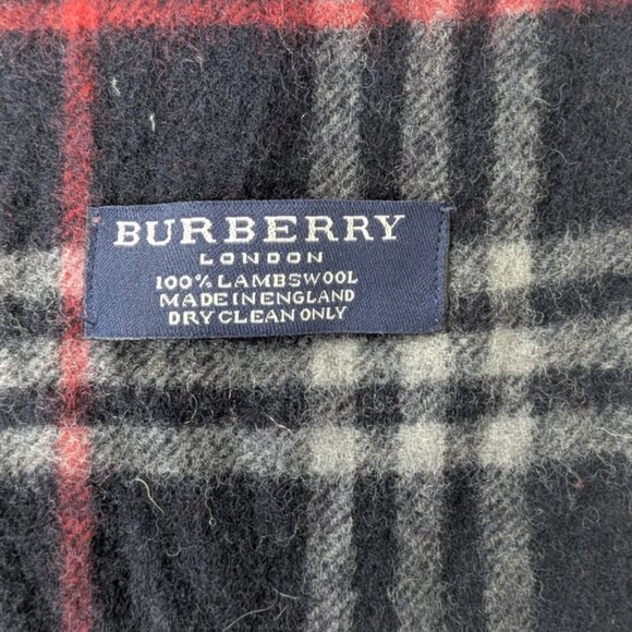 Authentic Pre-Owned Burberry Lambswool Scarf Blue – Unisex Check – Premium Wrap - Picture 2 of 7